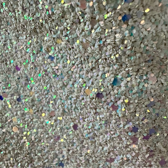 Sequin Glitter Ankle Boots Clear Sparkly Pointed Toe Block High Heel Shiny Boots - Picture 4 of 16